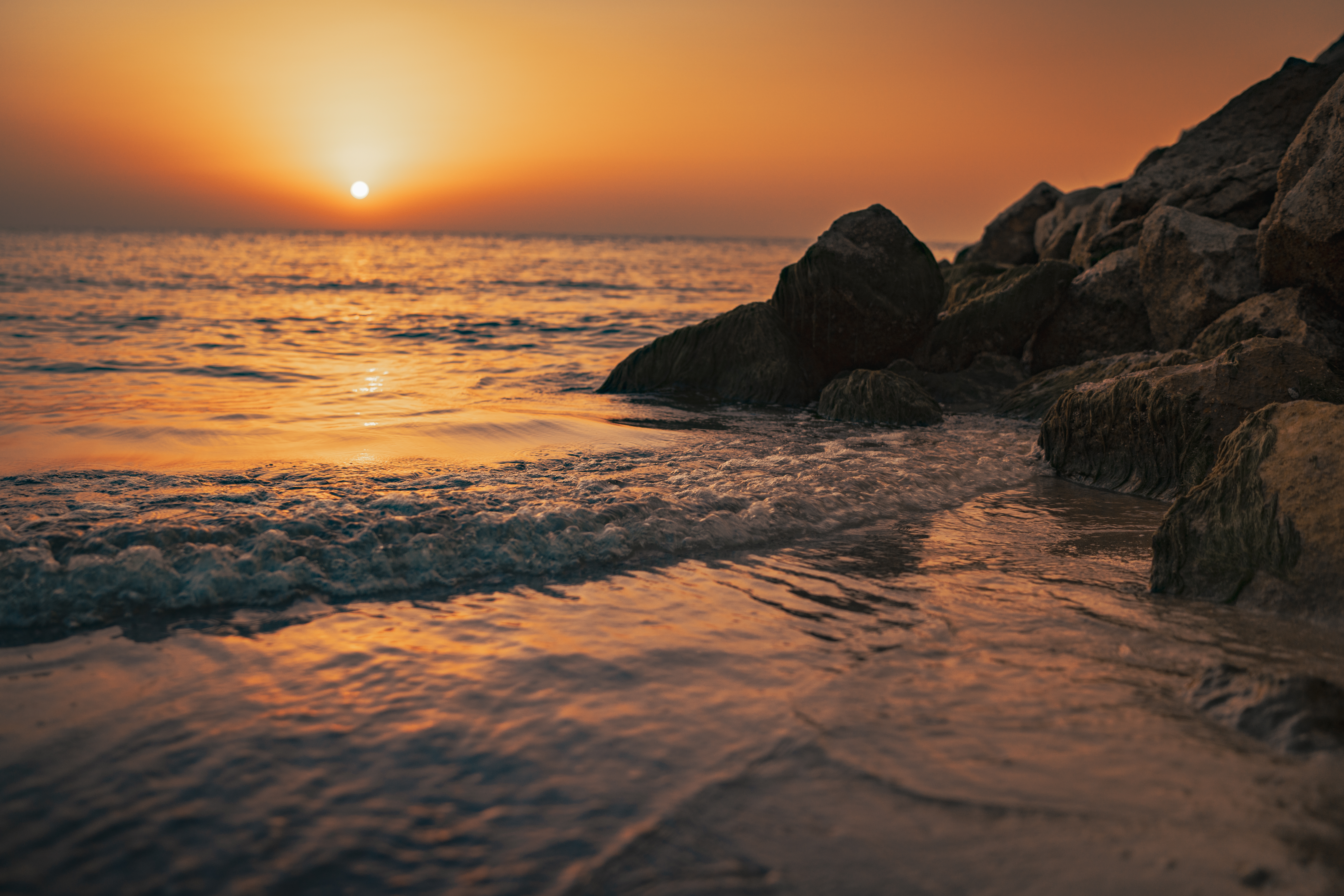 Ras,Al,Khaimah,Beach,Sunset,From,The,Old,Corniche