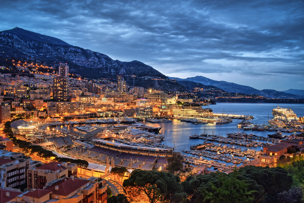 Principality,Of,Monaco,-,Vision,Of,The,Port,And,Streets