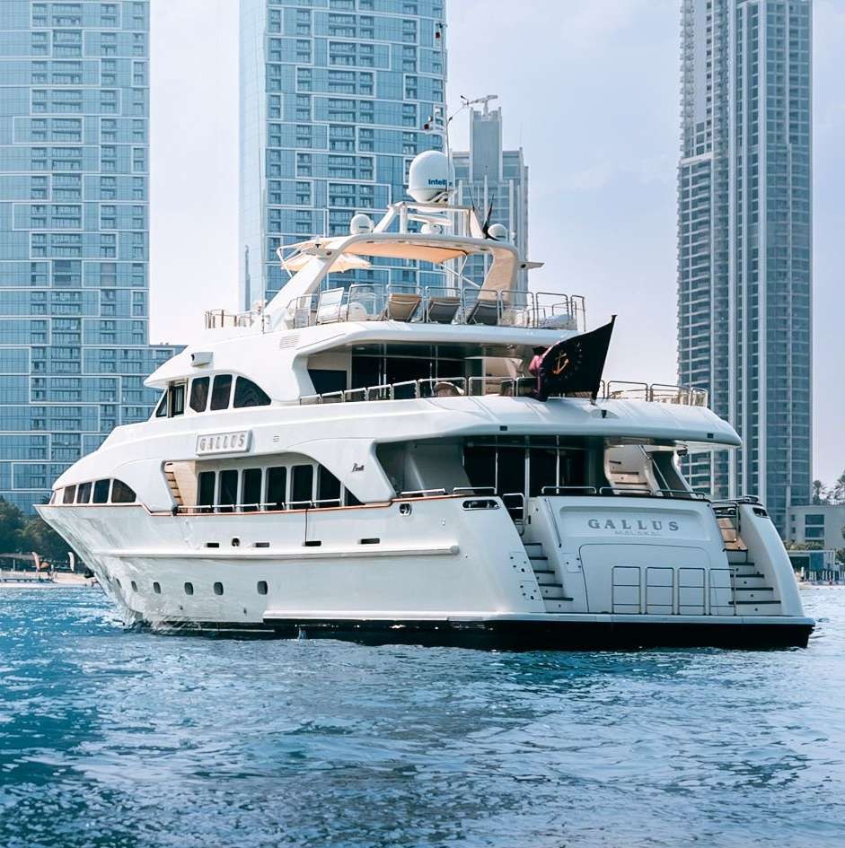 Gallus yacht charter Abu Dhabi Grand Prix