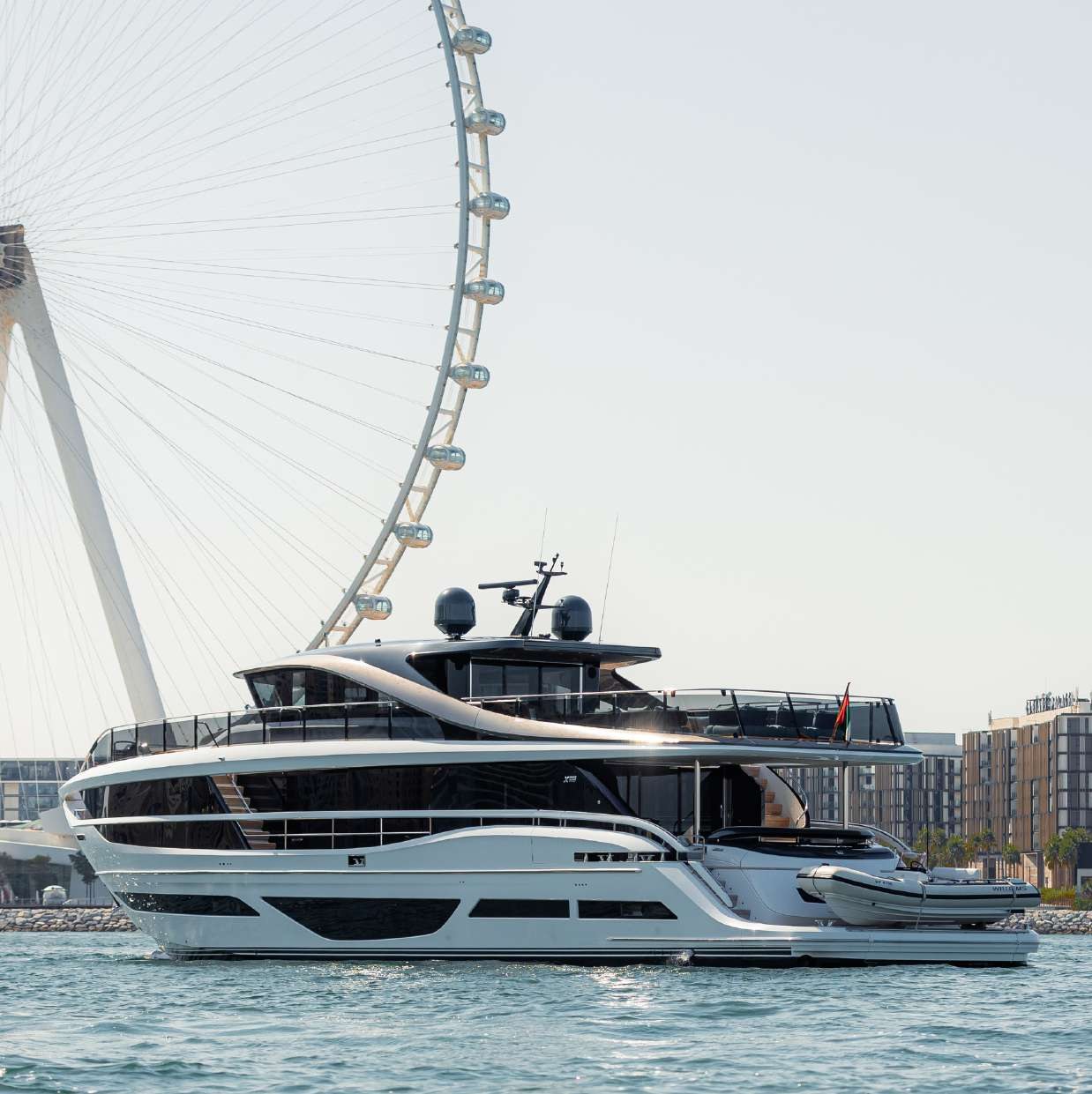 Princess X95 yacht charter Abu Dhabi Grand Prix